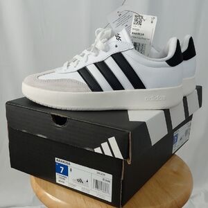 adidas White and Black Barreda Sneakers